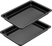 Dr. Oetker Set van 2 Ovenschalen 42 x 29 cm Staal Zwart