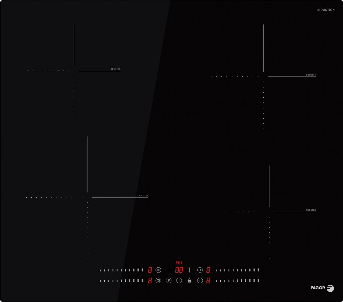 Fagor FTI472V - Inductie inbouwkookplaat met aangesloten 2 Fase Perilexkabel met stekker