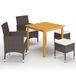 VidaXL 3067686 Tuinset Bruin