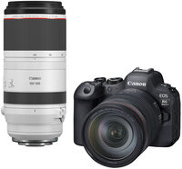 Canon Canon EOS R6 Mark II systeemcamera + RF 24-105mm f/4.0L IS ISM + RF 100-500mm f/4.5-7.1L IS USM