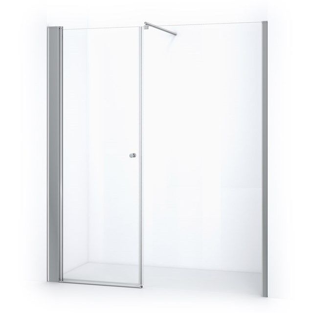 Maxaro Douchewand met Draaideur Zircon Comfort 180cm Chroom
