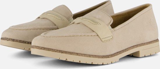 Rieker Instappers beige Leer - Dames - Maat 41