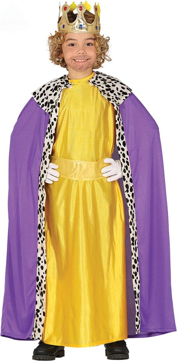 Guirca Gele magische koning kostuum voor jongens - polyester - geel - 2021 - 8412672417017