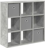 vidaXL Dressoir Beton Grijs 73,5 x 24 x 69,5 cm