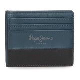 Pepe Jeans Dual Kaartenetui Blauw 9,5 x 7,5 cm Leer