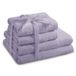 AmeliaHome Handdoekenset lila 2 handdoeken 50x100 cm en 2 douchehanddoeken 70x140 cm 100% katoen kwaliteit absorberend violet Amari