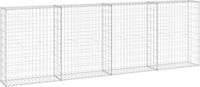 vidaXL Schanskorfmuur met deksels 300x30x100 cm gegalvaniseerd staal