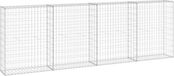 vidaXL Schanskorfmuur met deksels 300x30x100 cm gegalvaniseerd staal