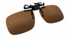Jumada Opvouwbare Clip-On Zonnebril – Gepolariseerd – Bruine Glazen – Zwarte Montuur