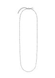 PURELEI Li'ili'i Kette Lang Ketting Vrouwen Roestvrij staal Zilver 60 cm