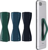 kwmobile Vingerhouder voor Smartphone - Set van 3 - Metallic Zodiac Blue / Petrol / Caribisch Blauw