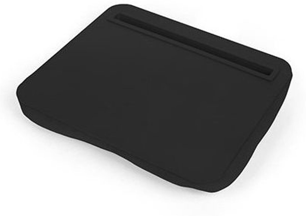 Kikkerland tablet houder met schootkussen Ibed - Kleur - Zwart