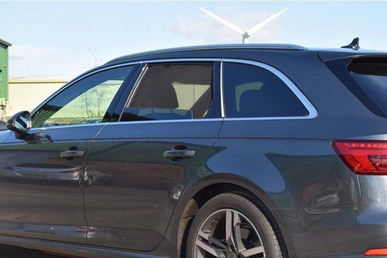 Car Shades Set Audi A4 B9 Avant 2015 - Zwart - Clipsysteem