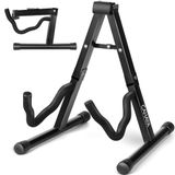 CAHAYA Opvouwbare Gitaar Stand Universele Draagbare Metalen A-frame Floor Stand voor Akoestische Klassieke Elektrische Gitaren Bass Banjo Ukelele, CY0251