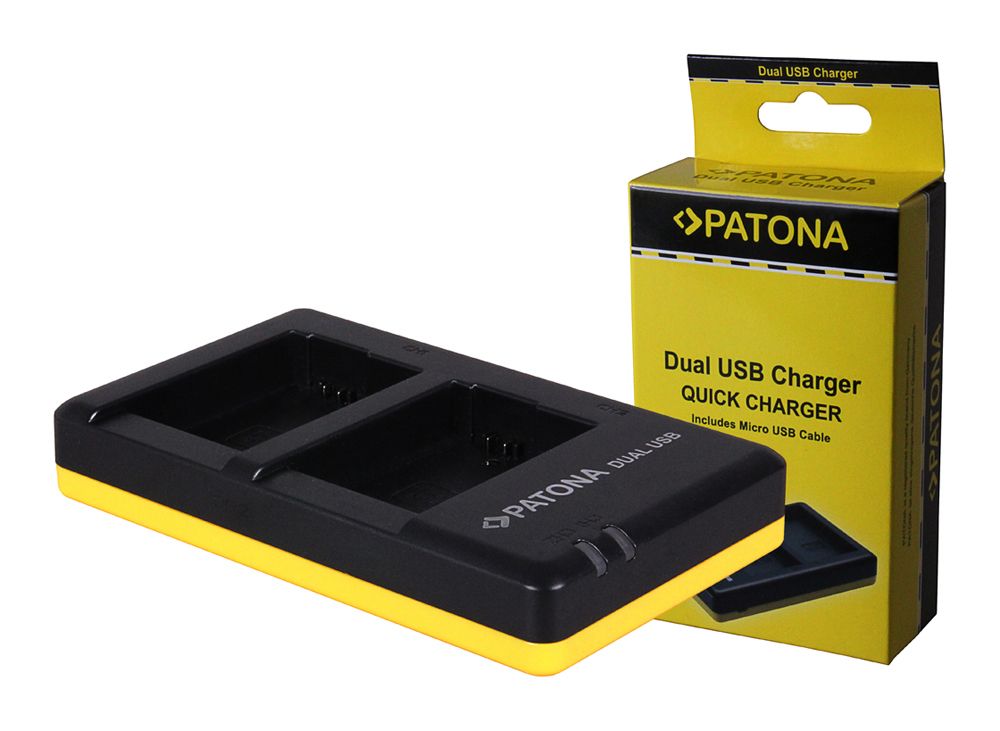 PATONA 1964 USB Dual Charger for Sony NP-FW50 Batteries