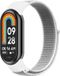 By Qubix Qubix - Sport loop nylon bandje - Wit - Geschikt voor Xiaomi Smart Band 8 / 9 / 10