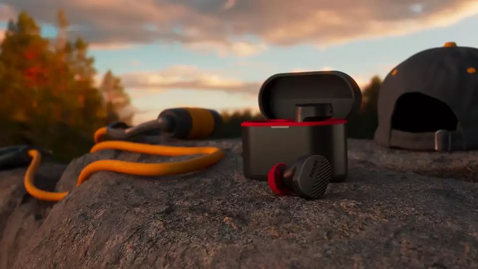 Philips TAA5508 True Wireless In-ear Headphones - Black/Red
