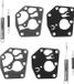 OEM Briggs Carburateur-regelservoerveer-set voor Briggs-motoren, set van 2 stuks - Compatibel met Sprint-motoren 495770 795083 - Vervangingsonderdelen voor de 450, 500, 550 en 600 serie
