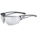 UVEX Sportstyle 204 Glasses, black/white/mirror silver