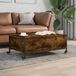 Maison Exclusive - Table basse sur roulettes, chêne fumé, 91x55x34 cm, panneau de particules