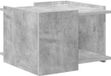 vidaXL Salontafel Beton Grijs 50,5 x 50 x 33 cm Hout