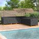 vidaXL L-vormige tuinsethoes 325 x 325 x 80 cm 420D Oxford stof zwart