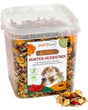 petifool Knaagdiervoer "Kleurrijke herfstmix", natuurlijk en gezond konijnenvoer, per stuk verpakt (1 x 650 g)