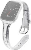 By Qubix - Compatible Fitbit bandje - Zilver