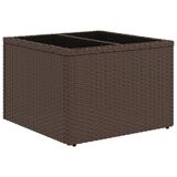 vidaXL Tuinbank Rotan, Staal, Crème