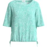 s.Oliver Vrouwelijke blouse met patroon en verstelbare zoom
