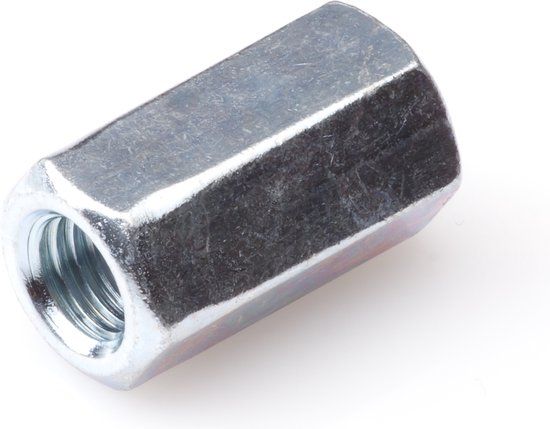 Hoenderdaal Fasteners Hoenderdaal verbindingsmoer M6x10x18 - Doos à 100 stuks