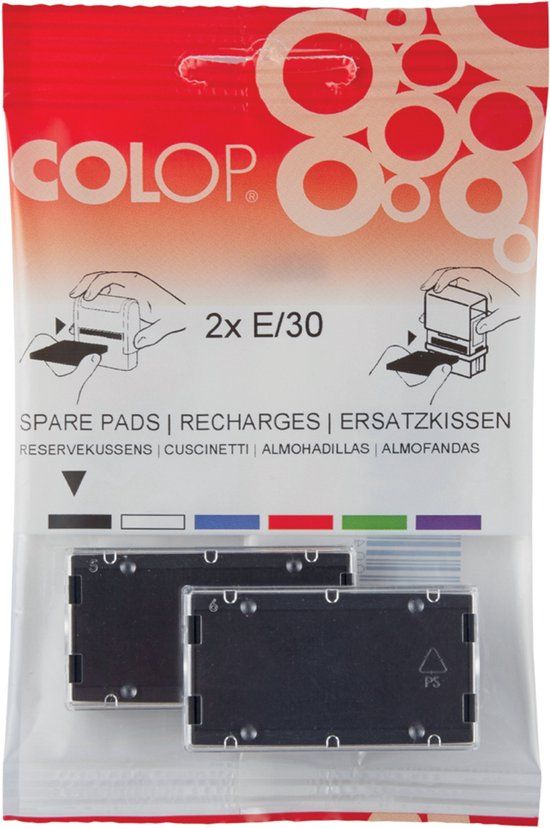 COLOP vervangstempelkussentjes E/53, blauw, dubbelpack