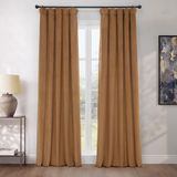 HPD Half Price Drapes Heritage Pluche fluwelen verduisteringsgordijnen voor slaapkamer en woonkamer - 127 x 274,32 cm (b x l), 1 x paneel, (Spiced Rum)