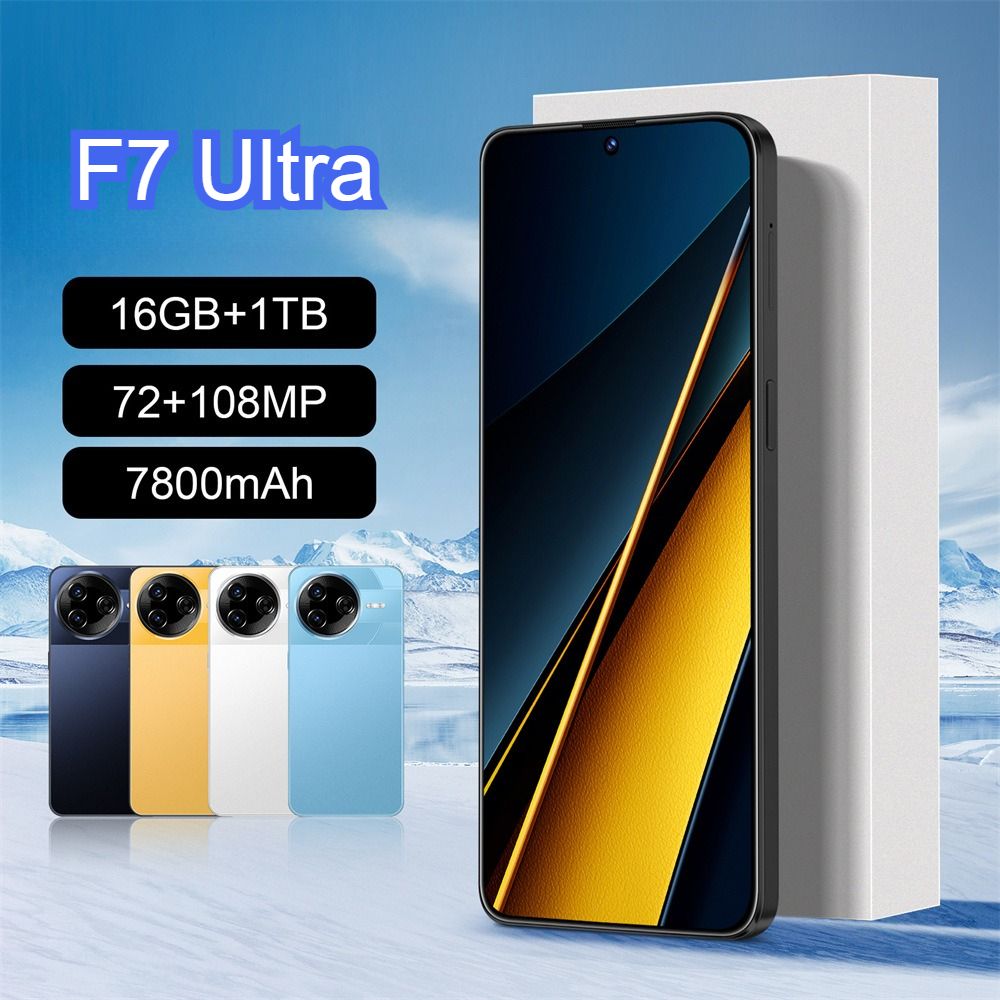 CHOTOG Nieuwe Smartphone F7 Ultra 7800mAh Batterij 7.3 inch Android Originele 22GB + 2TB Snapdragon 8gen4 Global Versie 4G 5G Dual Sim-kaart