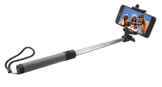 Trust 21035 - Selfiestick - Zwart, Zilver
