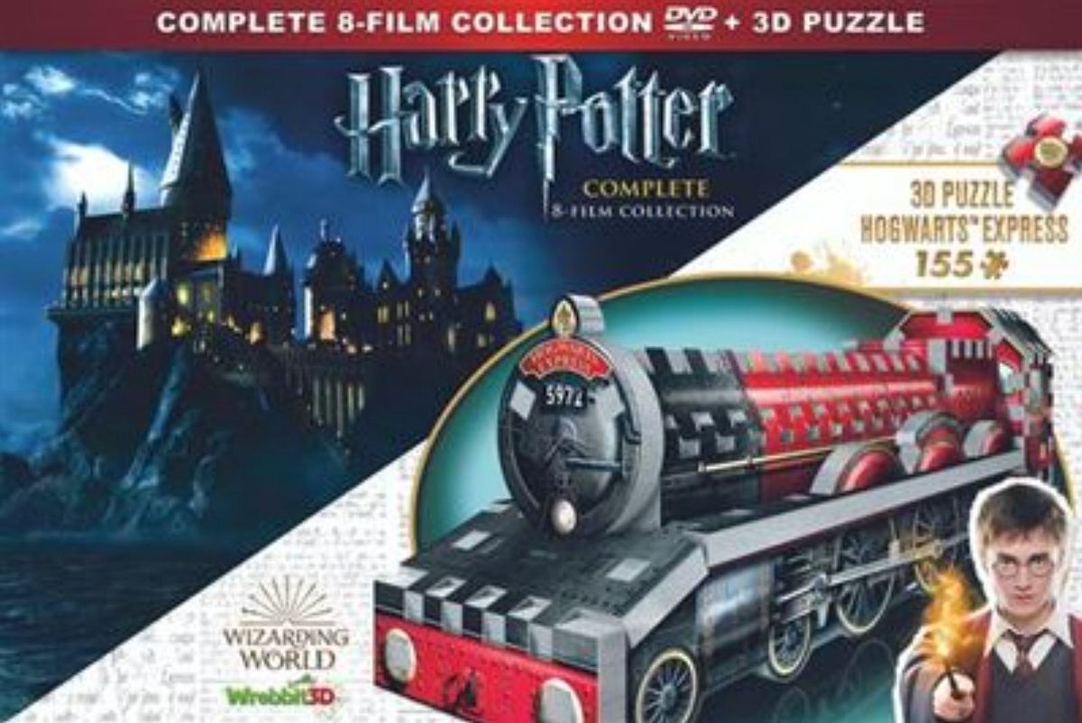 Warner Home Video Harry Potter - 1 - 7.2 Collection + Wrebbit 3D Puzzel Hogwarts Express (DVD)