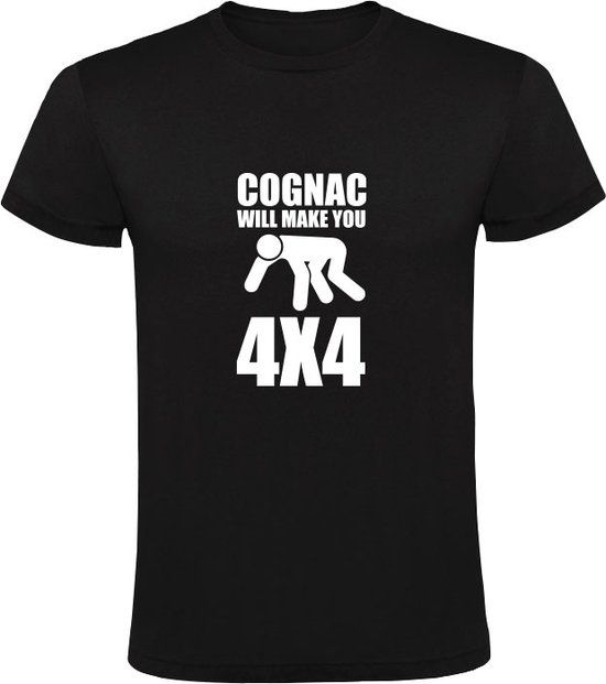 Sol's Cognac will make you 4x4 Men's T-shirt - Black - Size S