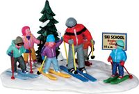 Lemax École de ski Maison de Noël
