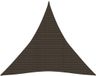vidaXL Zonnezeil 160 g/m² 4x4x4 m HDPE Bruin
