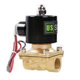 U.S. Solid 1/2" G 24V AC Brass Solenoid Valve