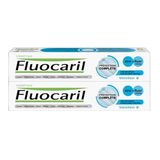 FLUOCARIL - Tandpasta tegen cariës, volledige bescherming, wit 145 mg - aroma/smaak munt - versterkt tandglazuur en sterke tanden - helpt cariës te voorkomen, frisse adem, wit (2 x 75 ml)