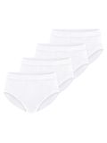 Schiesser Heren sportslip 4 pack Cotton Essentials fijnrib