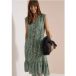 cecil Midi-jurk met gespleten hals en print