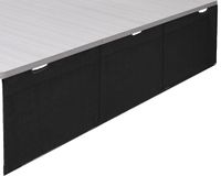 VIVO Zwart 71" Onder Bureau Privacy en Kabel Management Organizer Sleeve, Wire Hider Kit Panel System, DESK-SKIRT-71