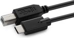 Microconnect USB-C naar USB-C kabel 3 m Zwart