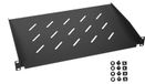 HMF 65499: Serverkastbodem | 19 inch | 1 HE | Inbouwdiepte 300 mm | Zwart