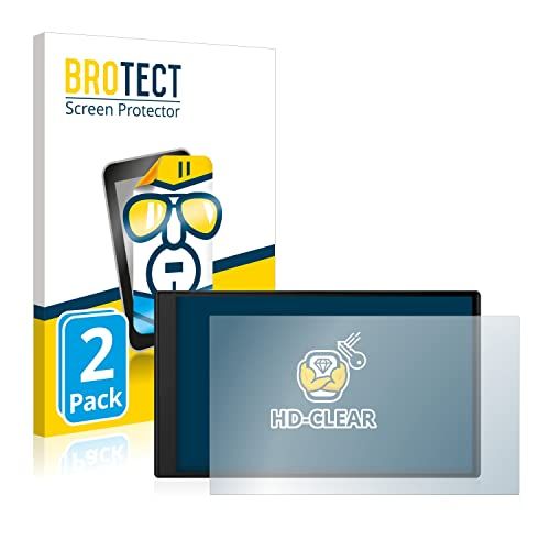 brotect 2x Schermbeschermer compatibel met Garmin DriveSmart 76 MT-D Screen protector transparant