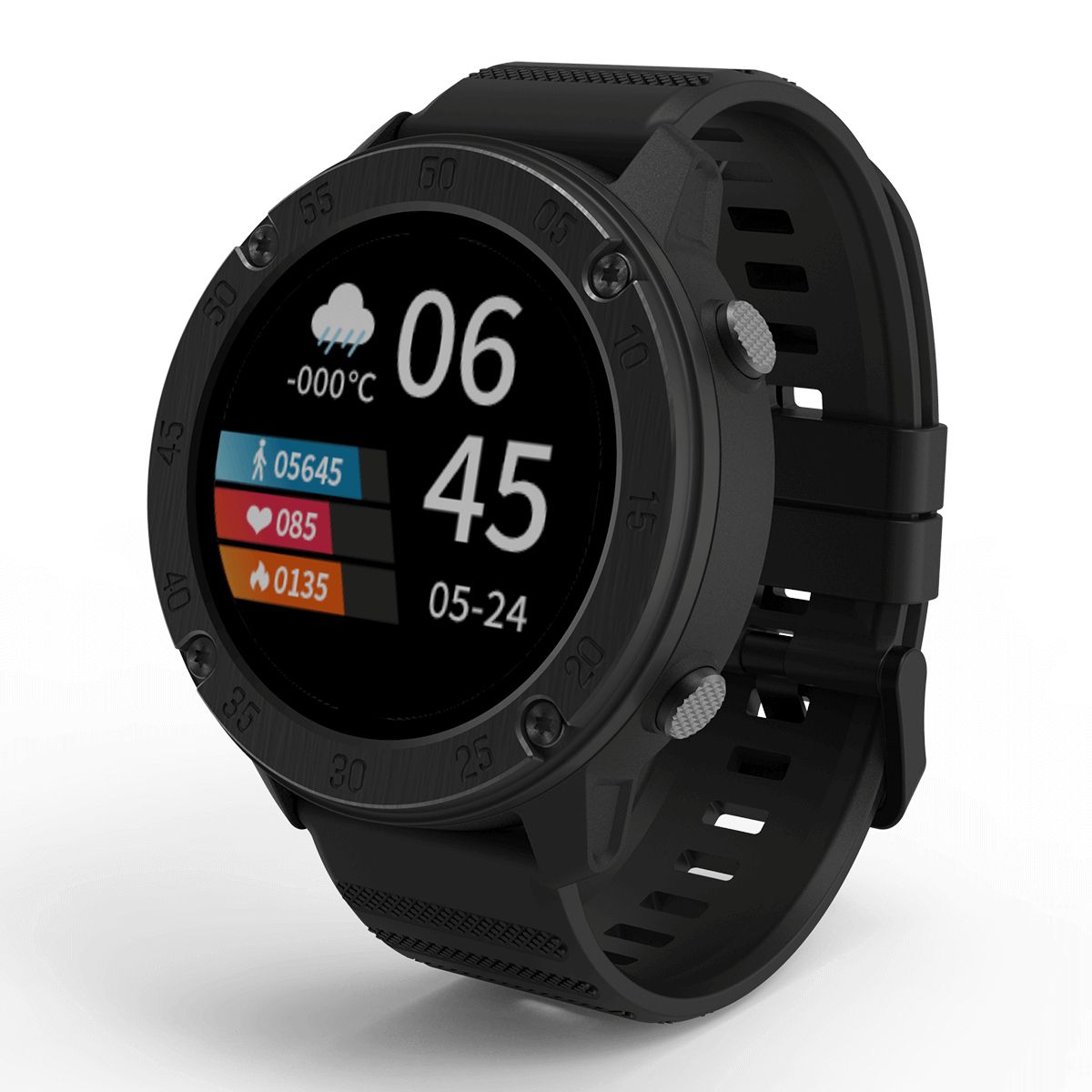 Blackview X5 Smartwatch - 1.3" LCD Touchscreen - Black