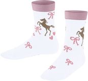 FALKE Western Horses katoen Sokken kinderen wit - maat 31-34