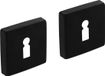 Intersteel Rozet sleutelgat 50x50x10 mm aluminium mat zwart